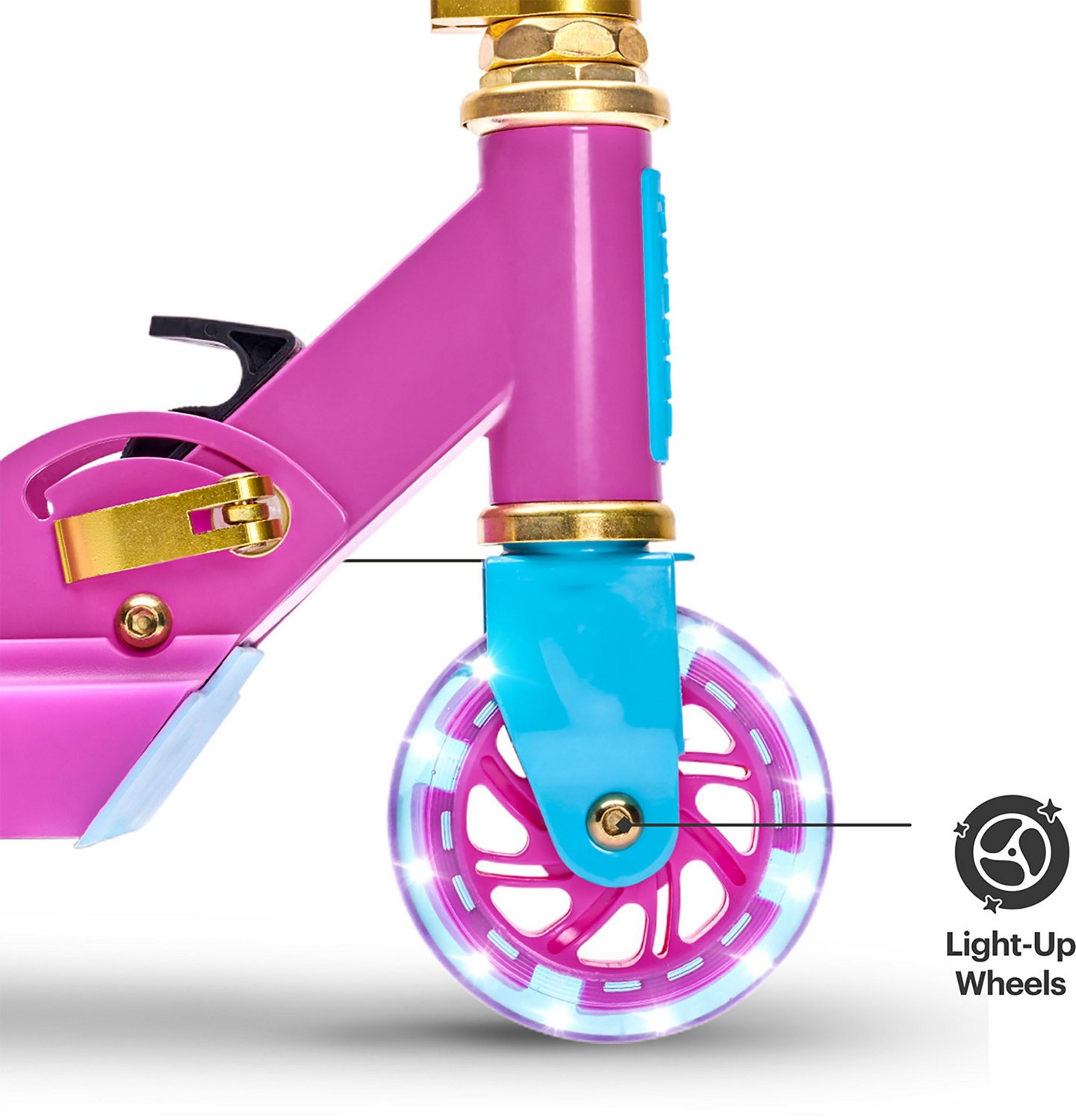 Disney Princess Kids LED Inline Scooter, Purple