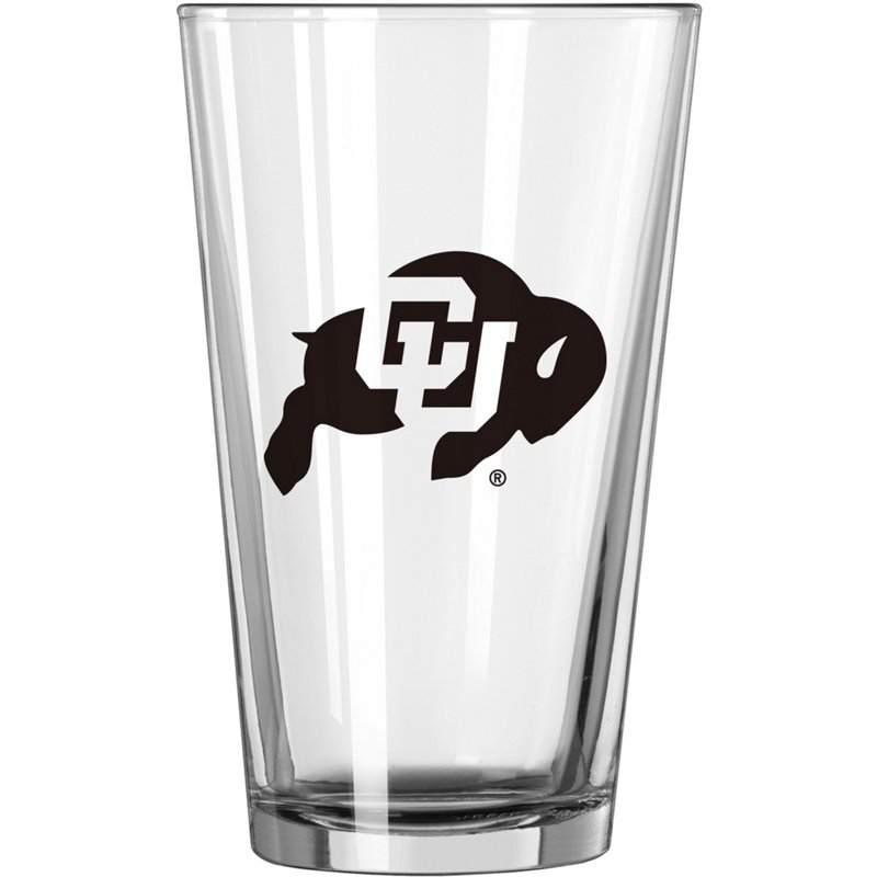 Logo Brands University of Colorado 16 oz Gameday Pint Glass Black - NCAA Novelty at Academy Sports