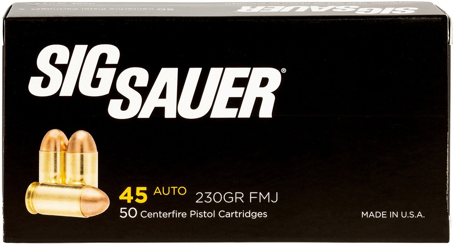 SIG SAUER Elite Performance Ball Full Metal Jacket .45 ACP 230-Grain Centerfire Handgun Ammunition - view number 2