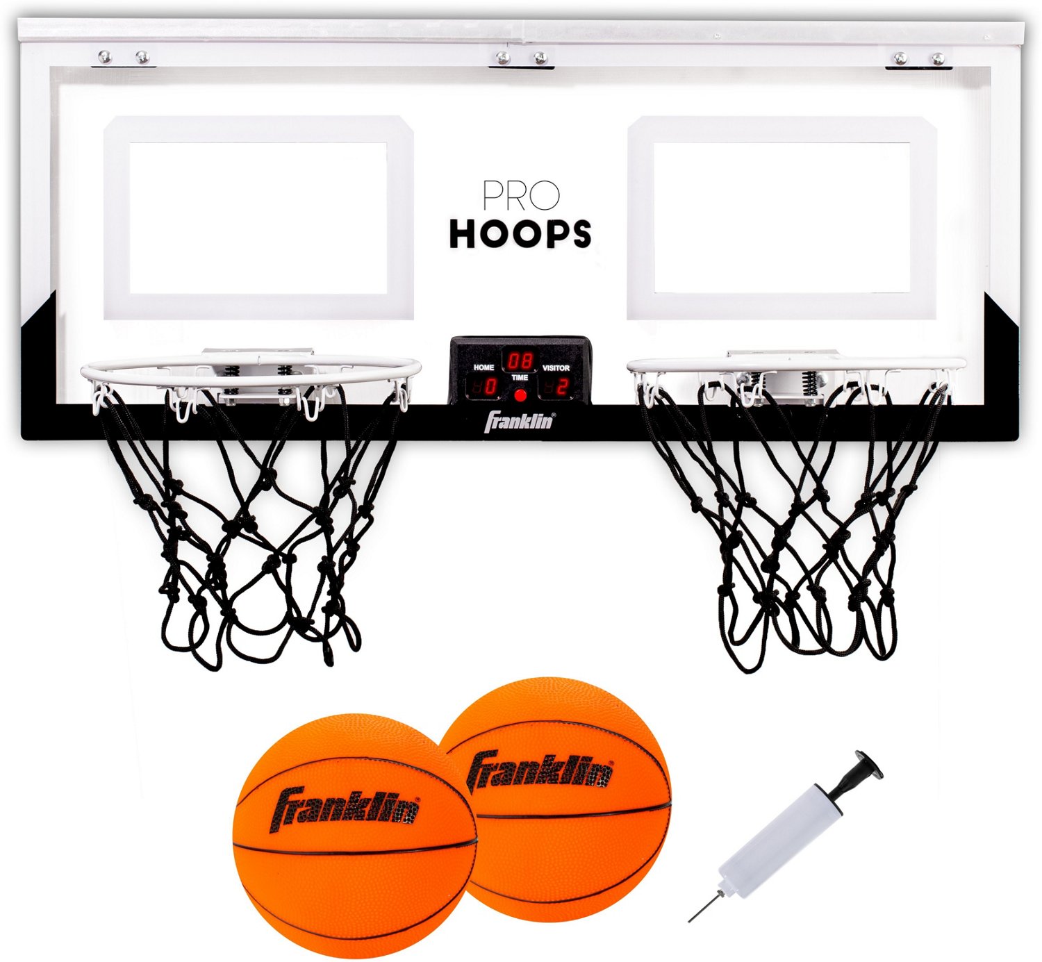 Franklin Dual Shot Pro Hoops LED OvertheDoor 2Player Basketball Set