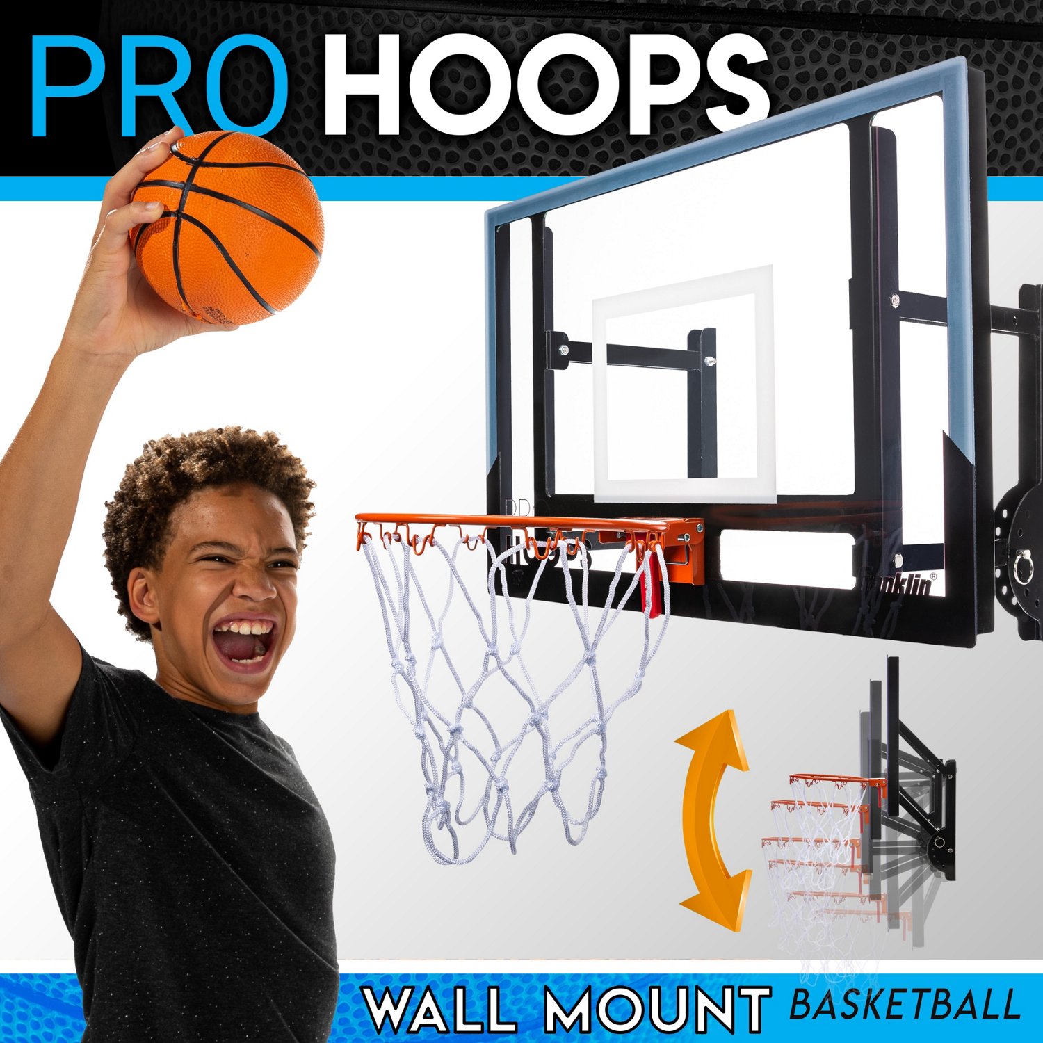 Franklin WallMounted Pro Hoop XL Basketball Set Academy
