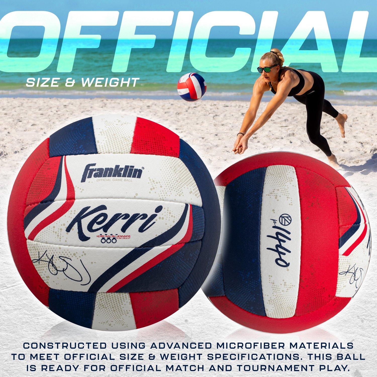 Franklin Kerri Walsh Jennings Team USA Beach Volleyball - view number 3