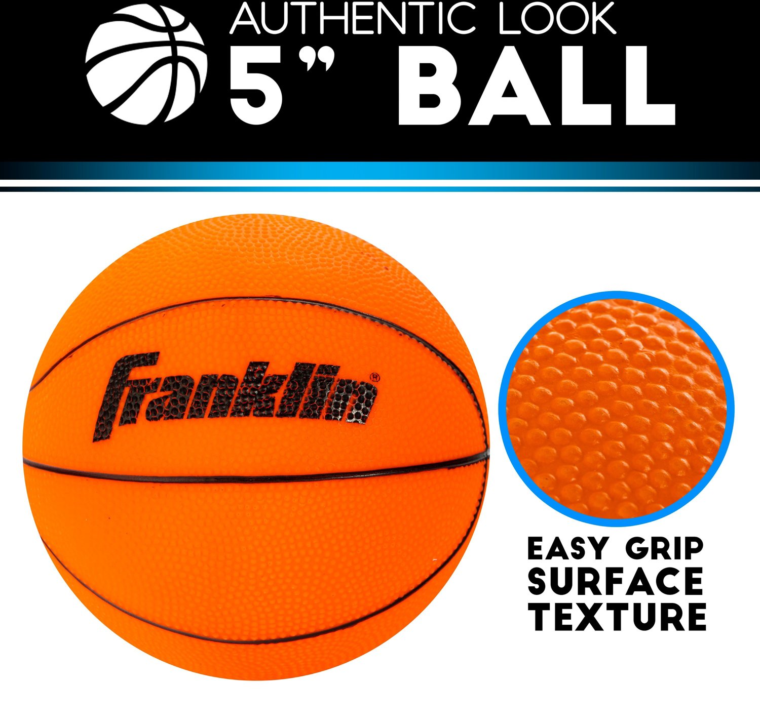 Franklin Pro Hoops Replacement 5 in PVC Basketballs 3Pack Academy