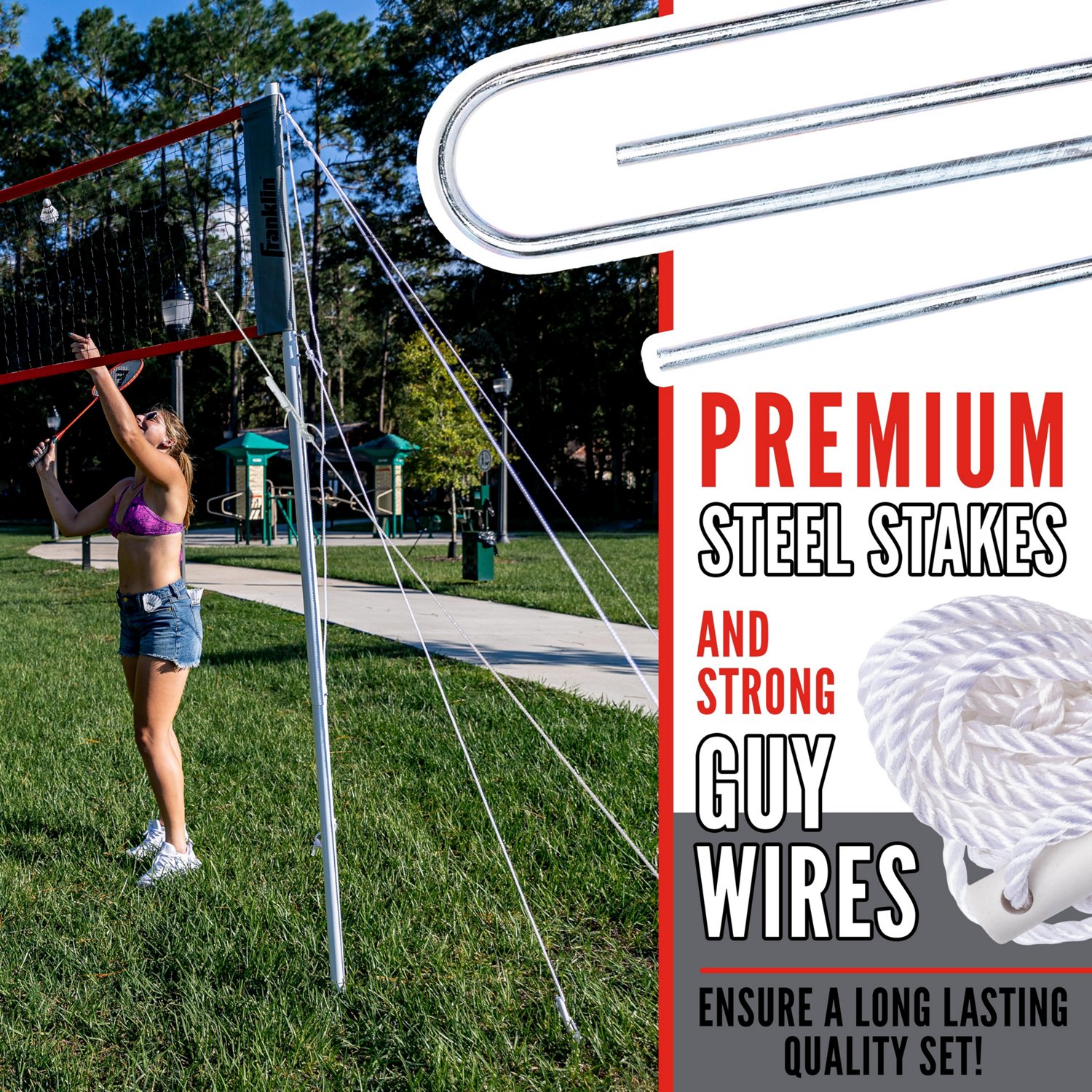 Franklin Elite Badminton Net Set Academy