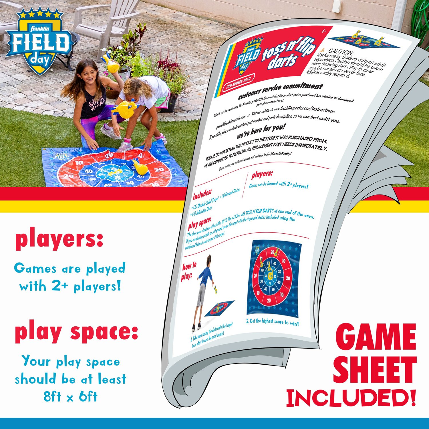 Franklin Kids' Toss N' Flip Darts Game                                                                                           - view number 4