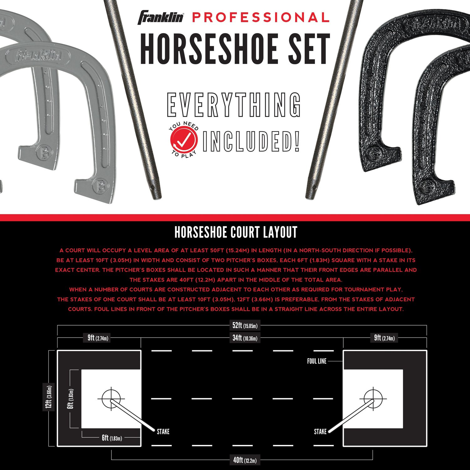 Franklin Advanced Horseshoe Game Set                                                                                             - view number 4