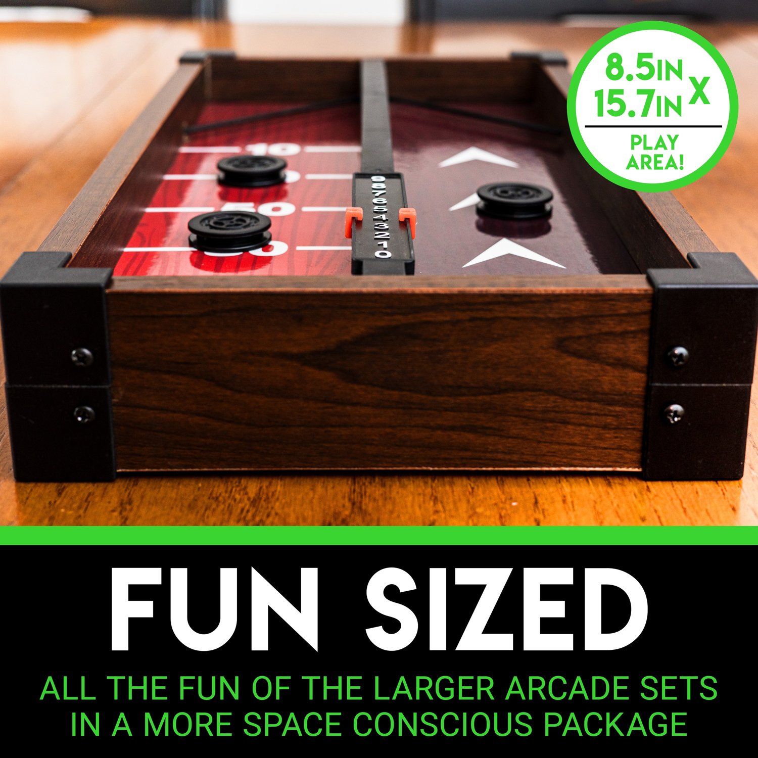 Franklin Wooden 2in1 Shuffleboard and Sling Puck Game Center Academy