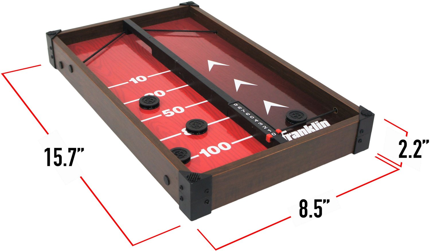Franklin Wooden 2in1 Shuffleboard and Sling Puck Game Center Academy