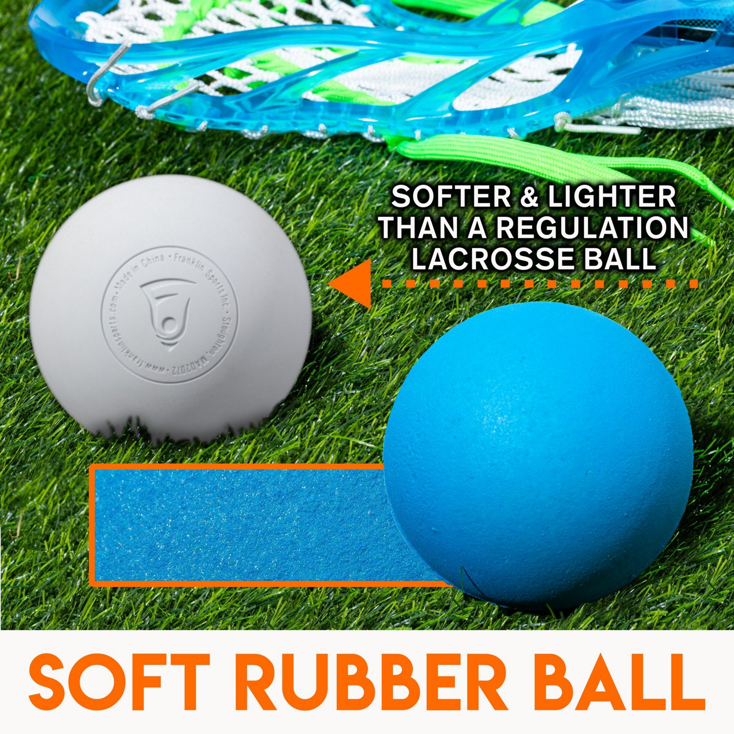 Franklin Kids' Mini Lacrosse Stick and Ball Set Academy