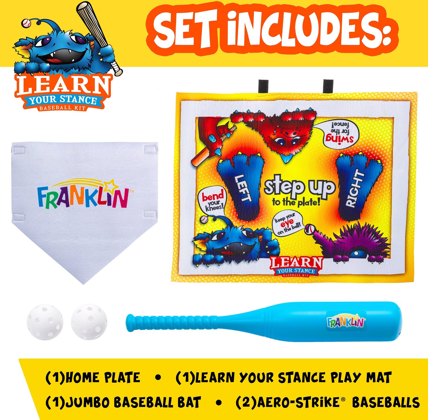 Franklin Learn Your Stance Baseball Set                                                                                          - view number 2