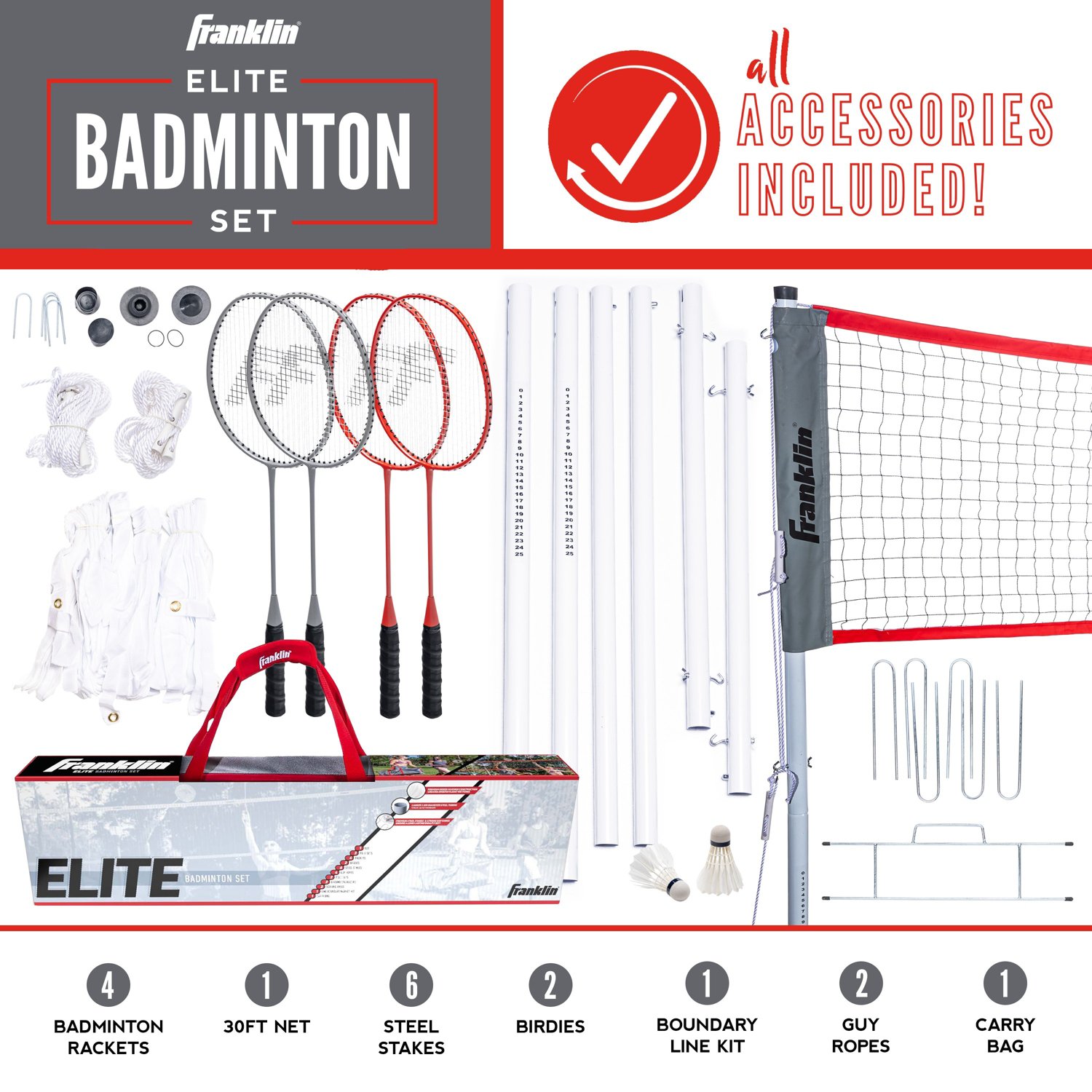 Franklin Elite Badminton Net Set                                                                                                 - view number 2