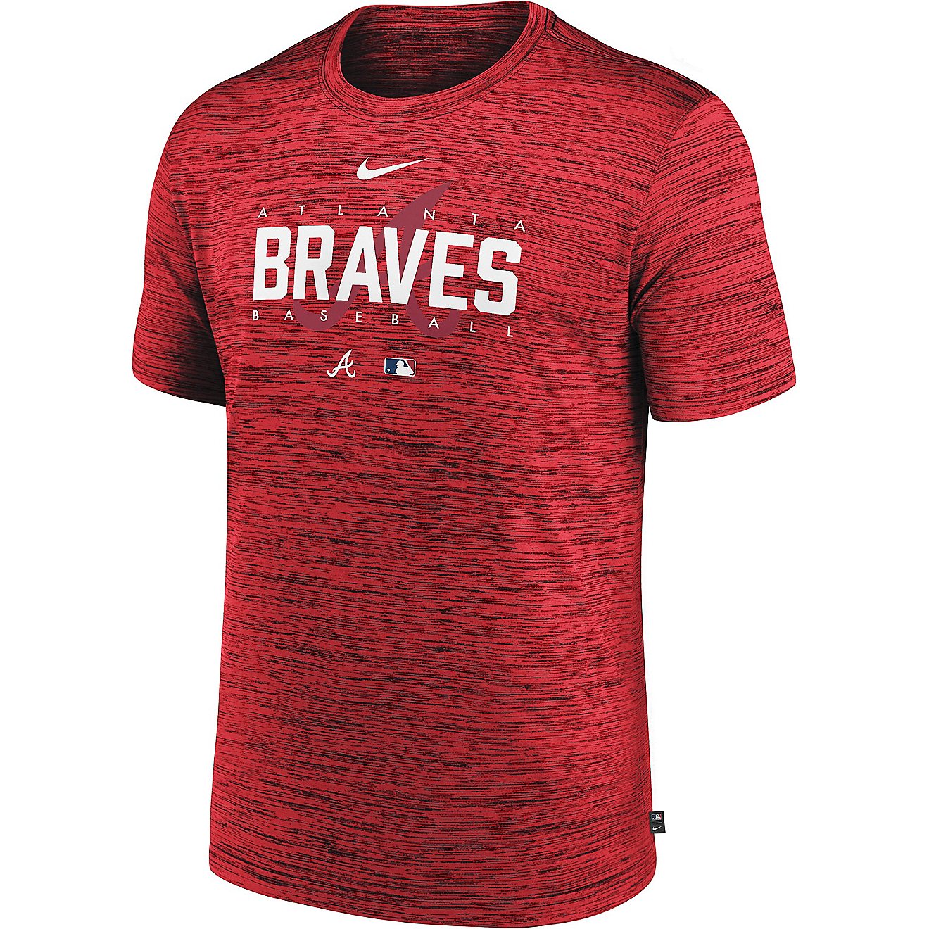 Nike Men's Atlanta Braves Authentic Collection Dri-FIT Velocity Practice T-shirt                                                 - view number 1