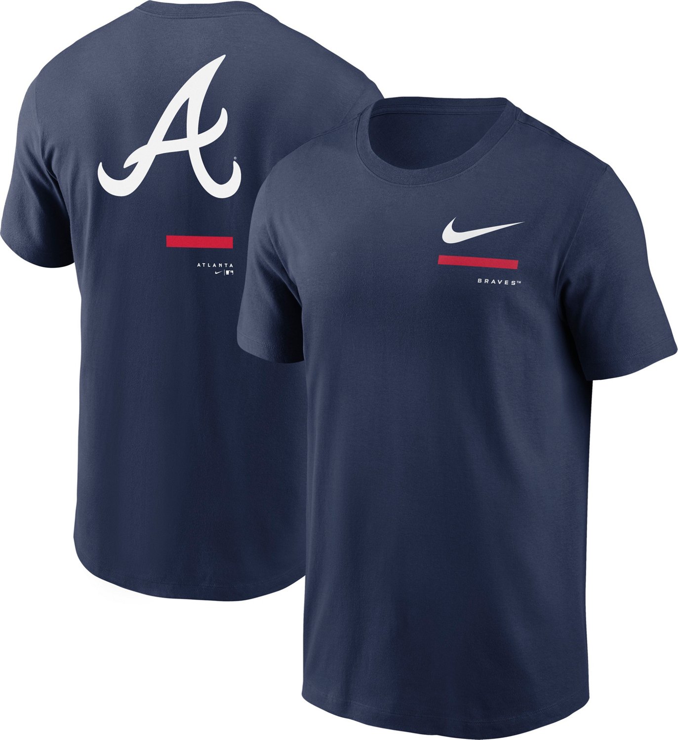 Nike Men's Atlanta Braves Over Shoulder T-Shirt - Navy - S Each