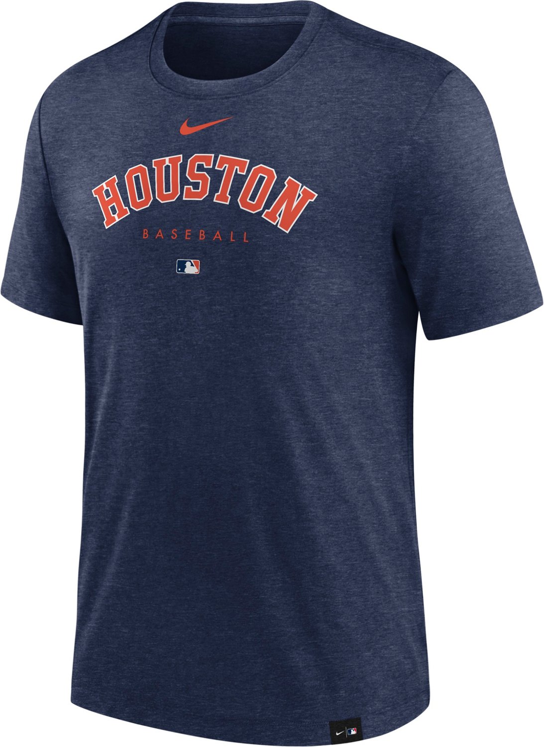 Nike Heather Houston Astros Authentic Collection Early Work Tri-Blend ...