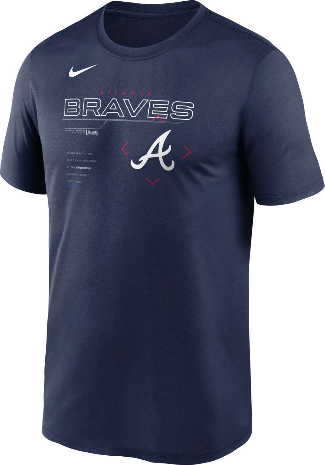 Nike Men's Atlanta Braves Legend Game Plan T-shirt | Academy