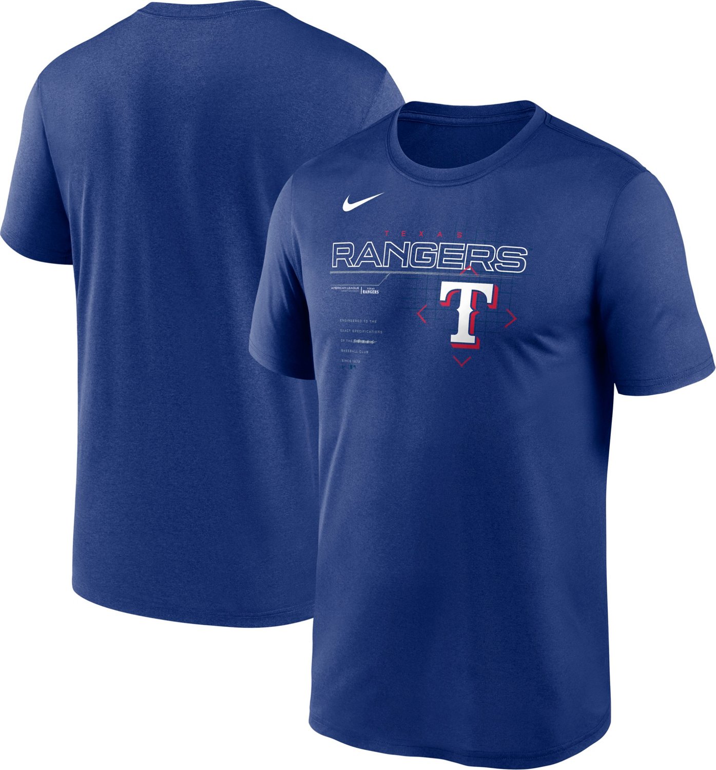 Nike Men's Texas Rangers Legend Game Plan T-shirt                                                                                - view number 3