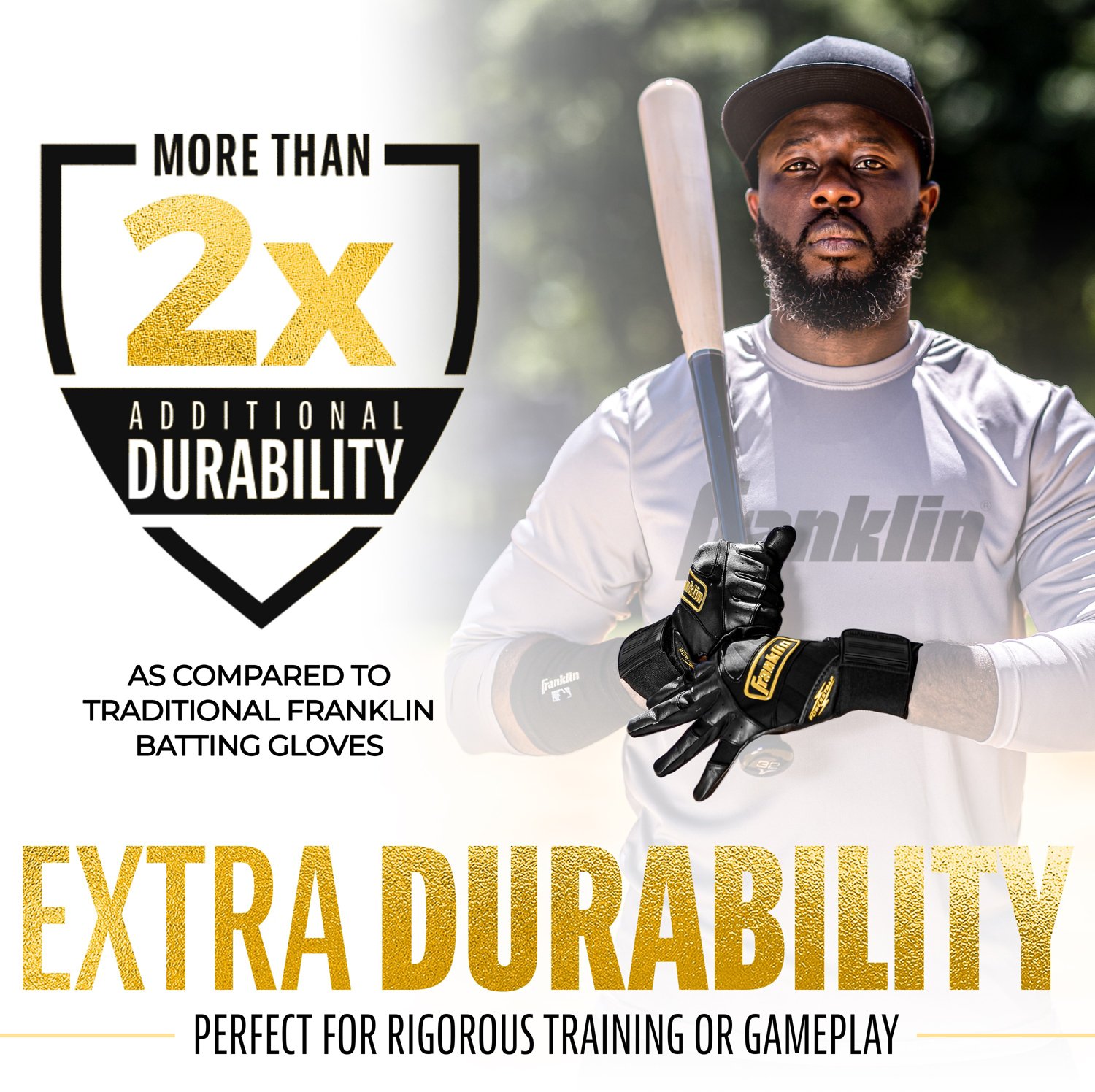 Franklin Adult MLB Infinite Series Power Strap Batting Gloves                                                                    - view number 4