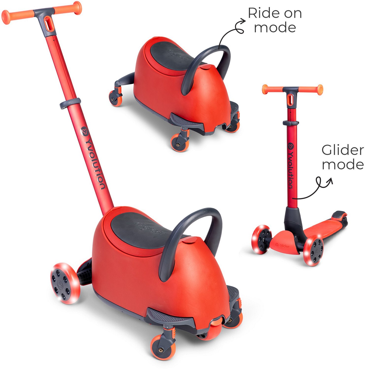 Yvolution Kids' Glider Luna 5-in-1 Ride-On Scooter - view number 3
