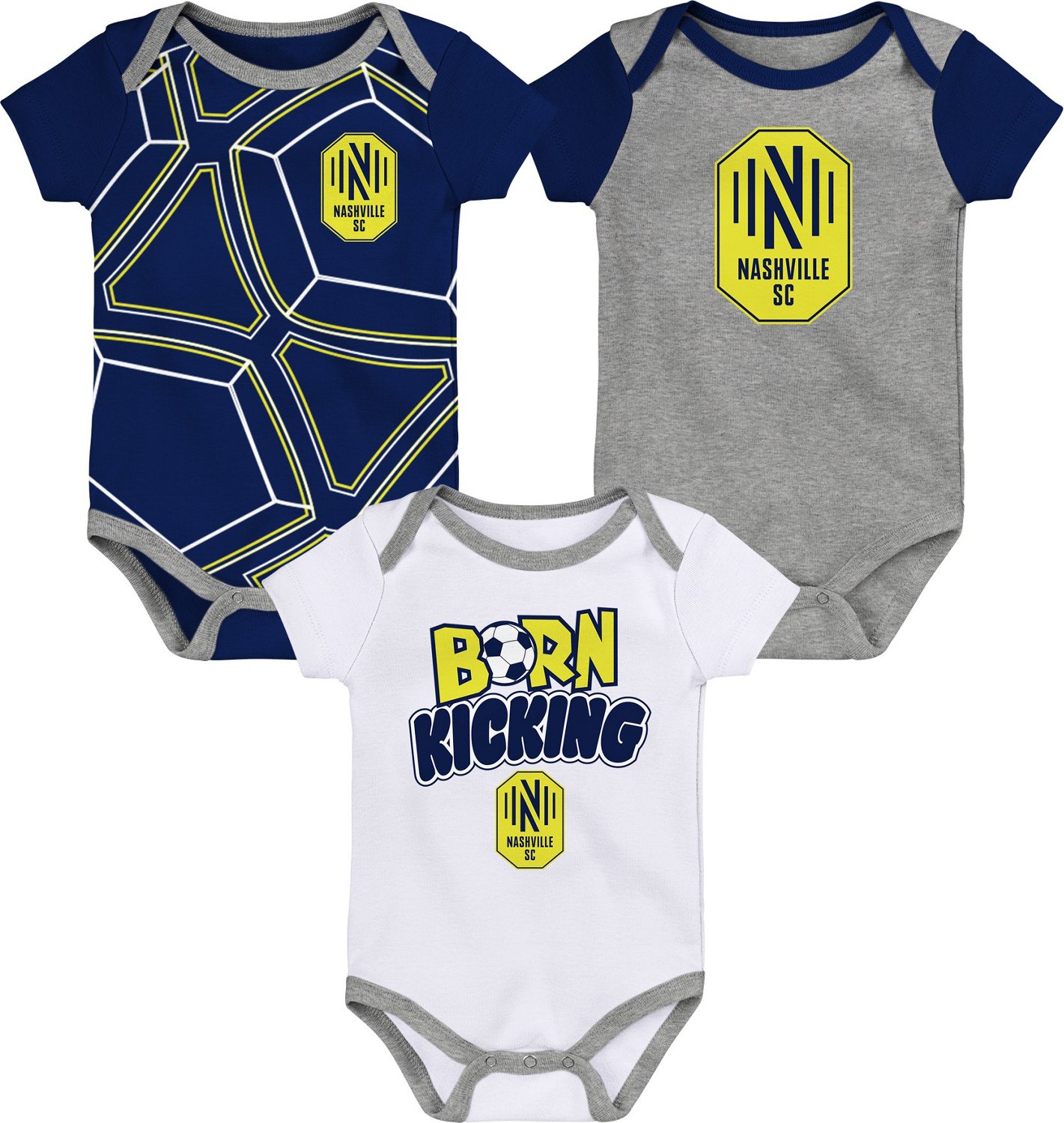 Outerstuff Infant Nashville SC Best Winger Creeper 3-Pack                                                                        - view number 4