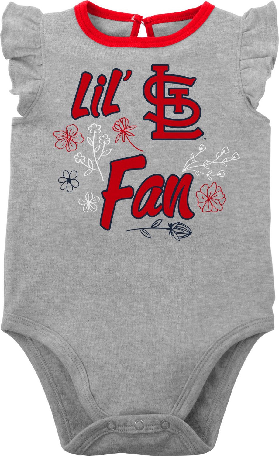 Outerstuff Infant Girls' St. Louis Cardinals Little Fan Creepers 2-Pack - view number 3