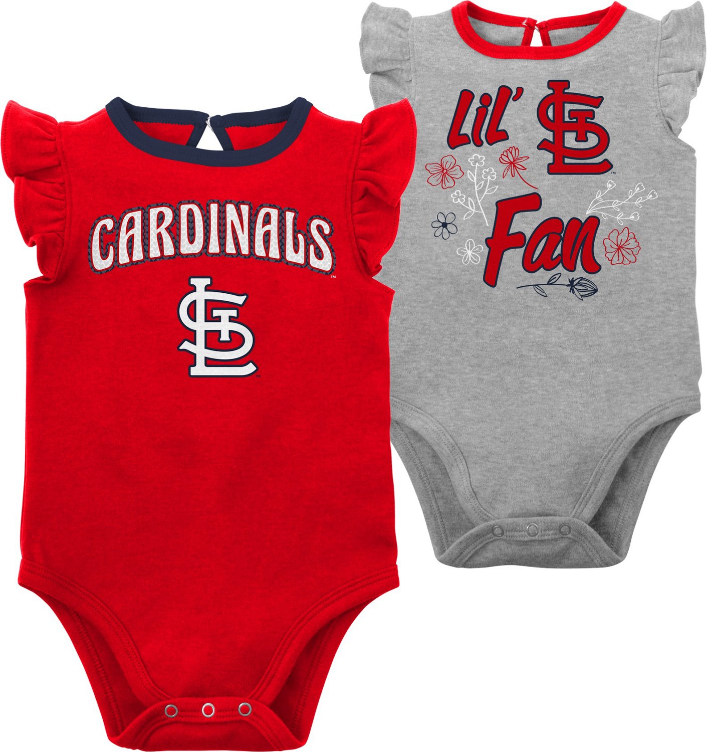 Outerstuff Infant Girls' St. Louis Cardinals Little Fan Creepers 2-Pack - view number 5