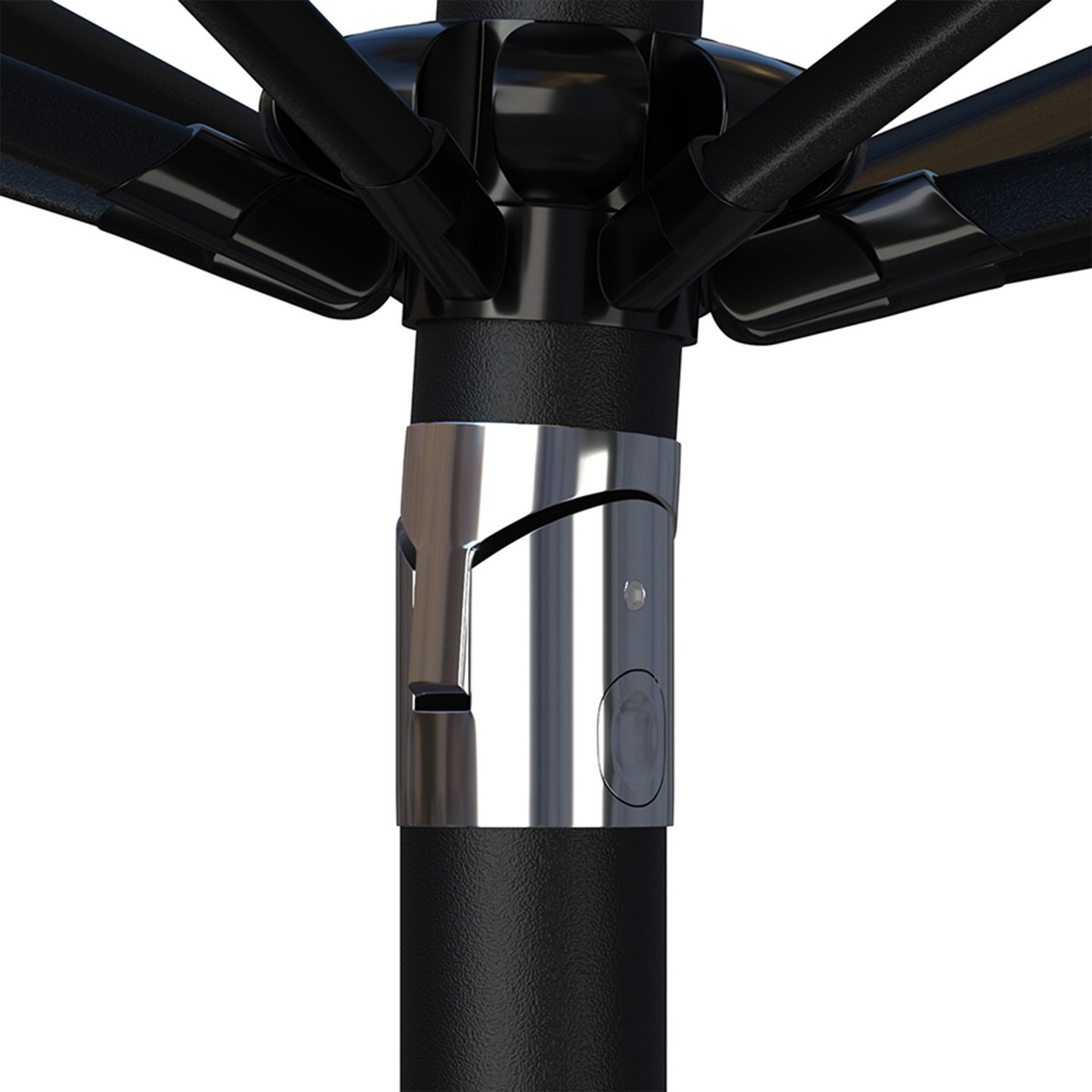 Mosaic 9ft Striped Fade-Resistant Patio Umbrella - view number 3