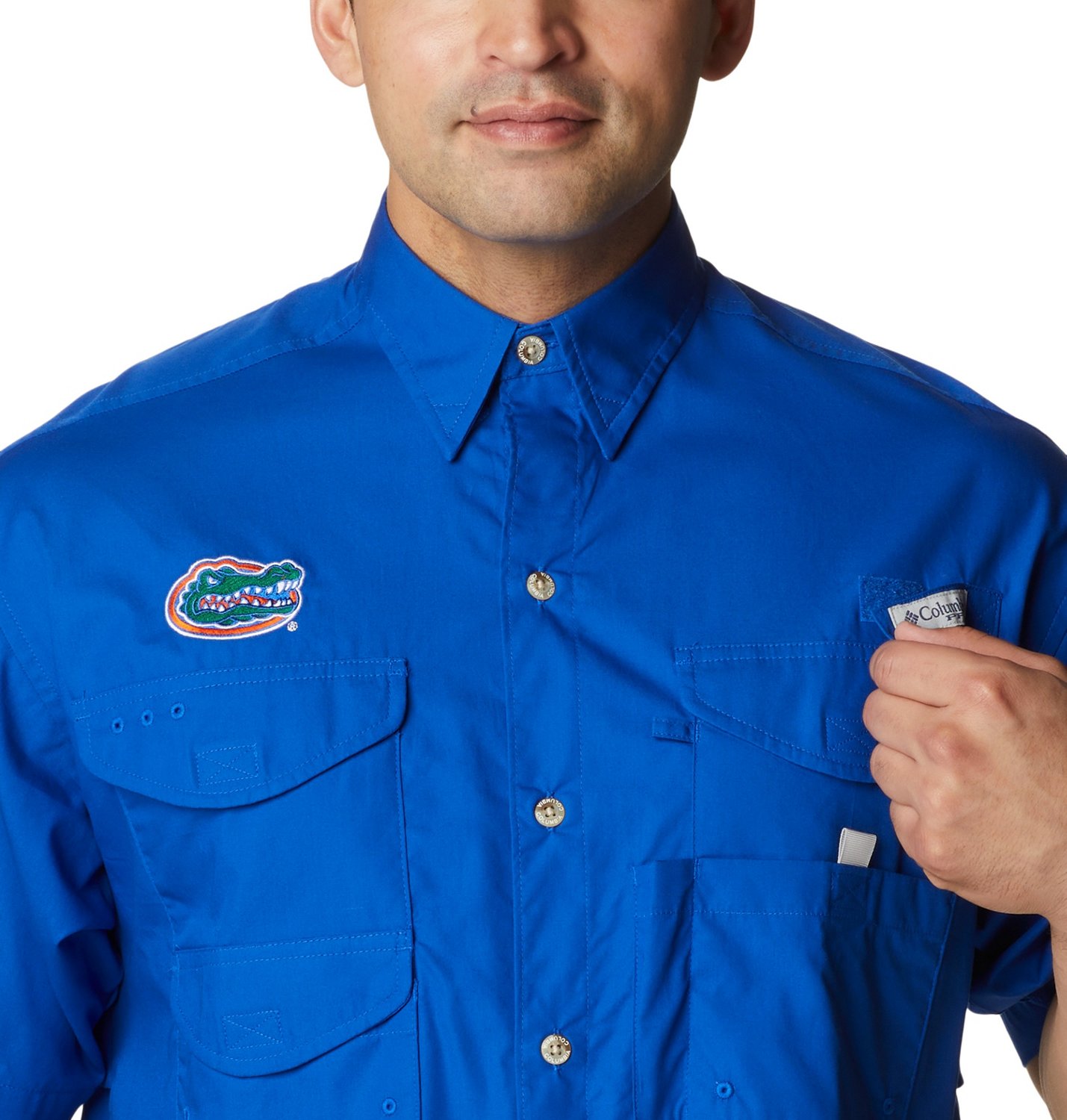 Columbia Sportswear Men's University of Florida Bonehead Button Down Shirt                                                       - view number 4