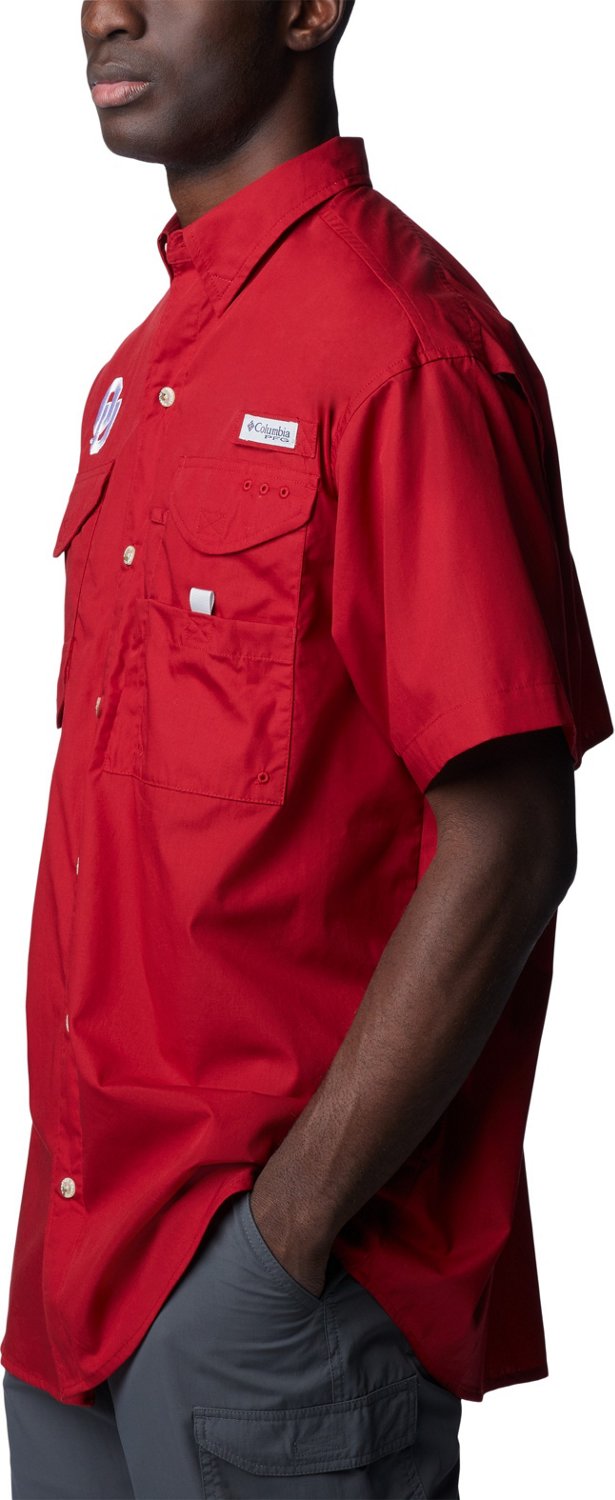 Columbia Sportswear Men's University of Oklahoma Bonehead Button Down Shirt                                                      - view number 3