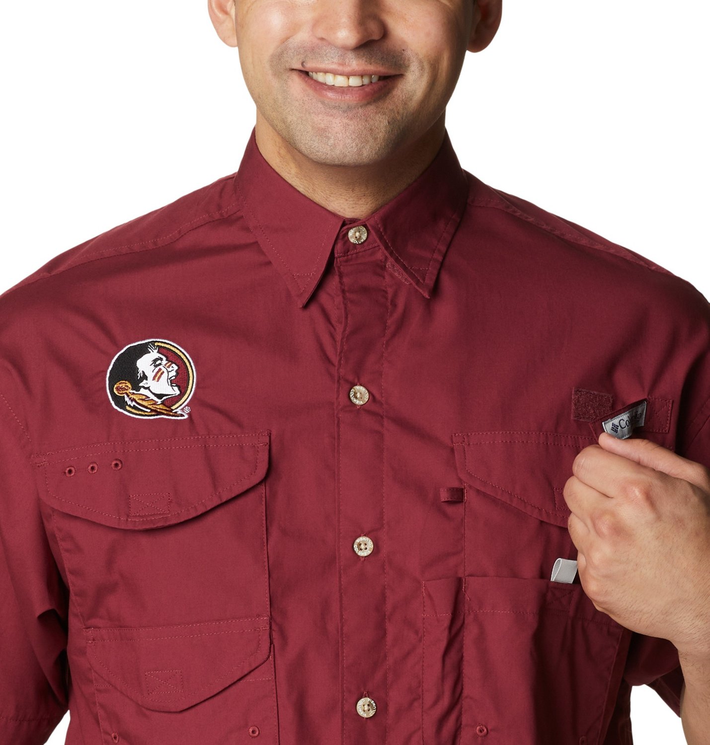 Columbia Sportswear Men's Florida State University Bonehead Button Down Shirt - view number 4