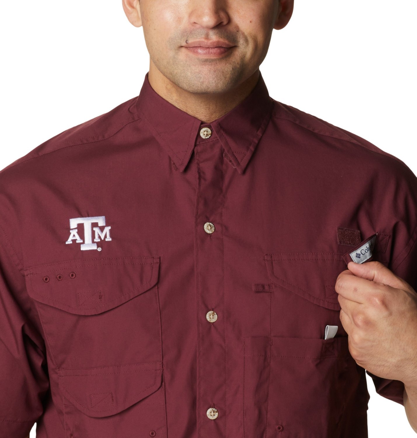 Columbia Sportswear Men's Texas A&M University Bonehead Button Down Shirt                                                        - view number 4