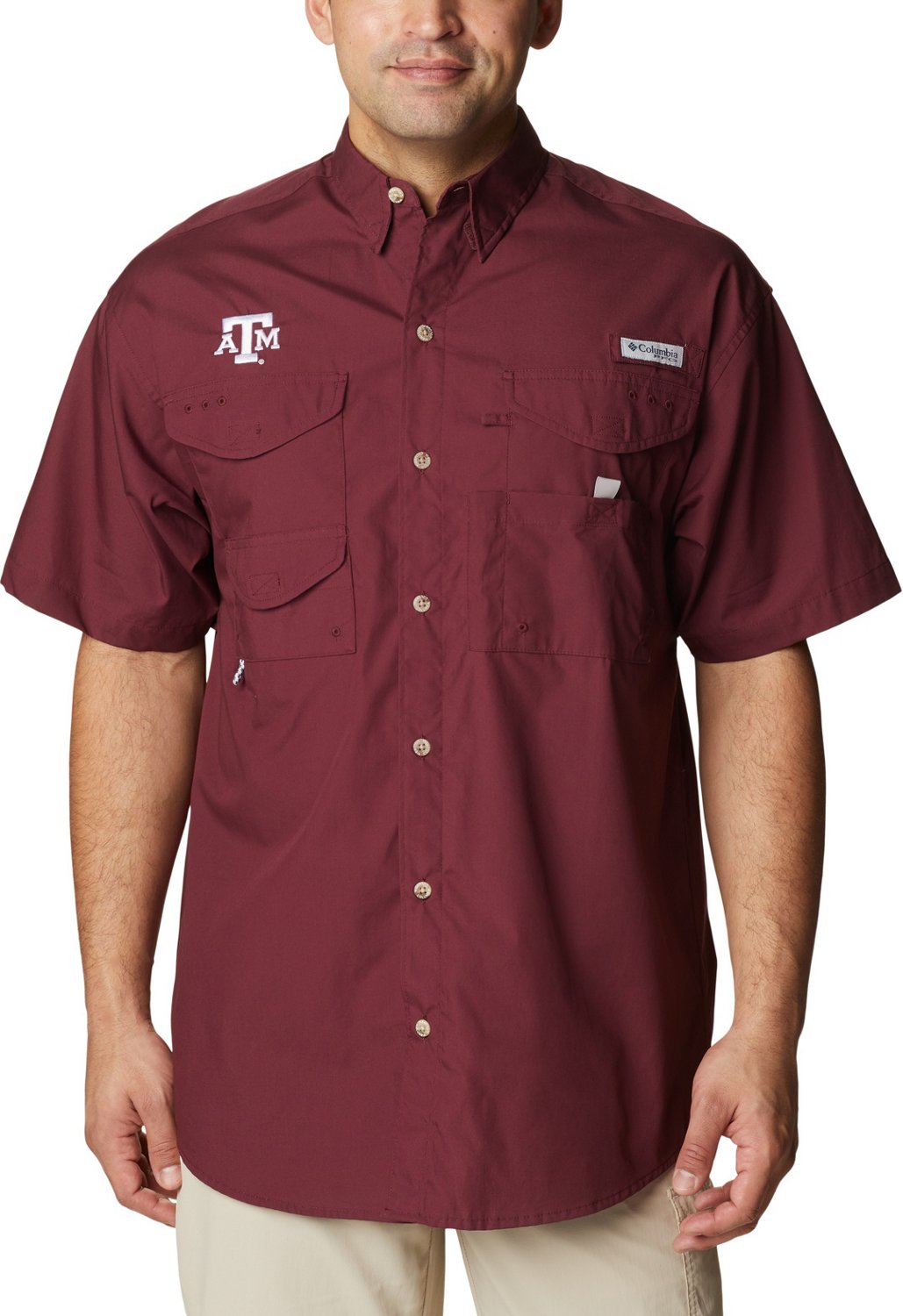 Columbia Sportswear Men's Texas A&M University Bonehead Button Down Shirt
