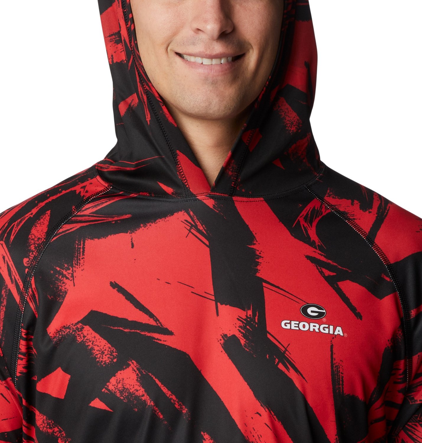 Columbia Sportswear Men's University of Georgia Super Terminal Tackle Game Fish Hoodie - view number 4