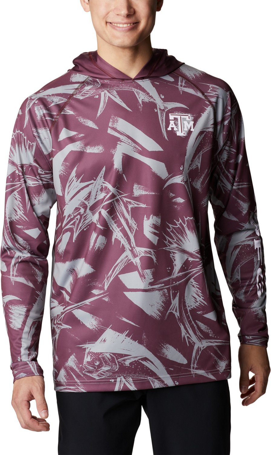 Columbia Sportswear Men's Texas A&M University Super Terminal Tackle Game Fish Hoodie                                            - view number 1
