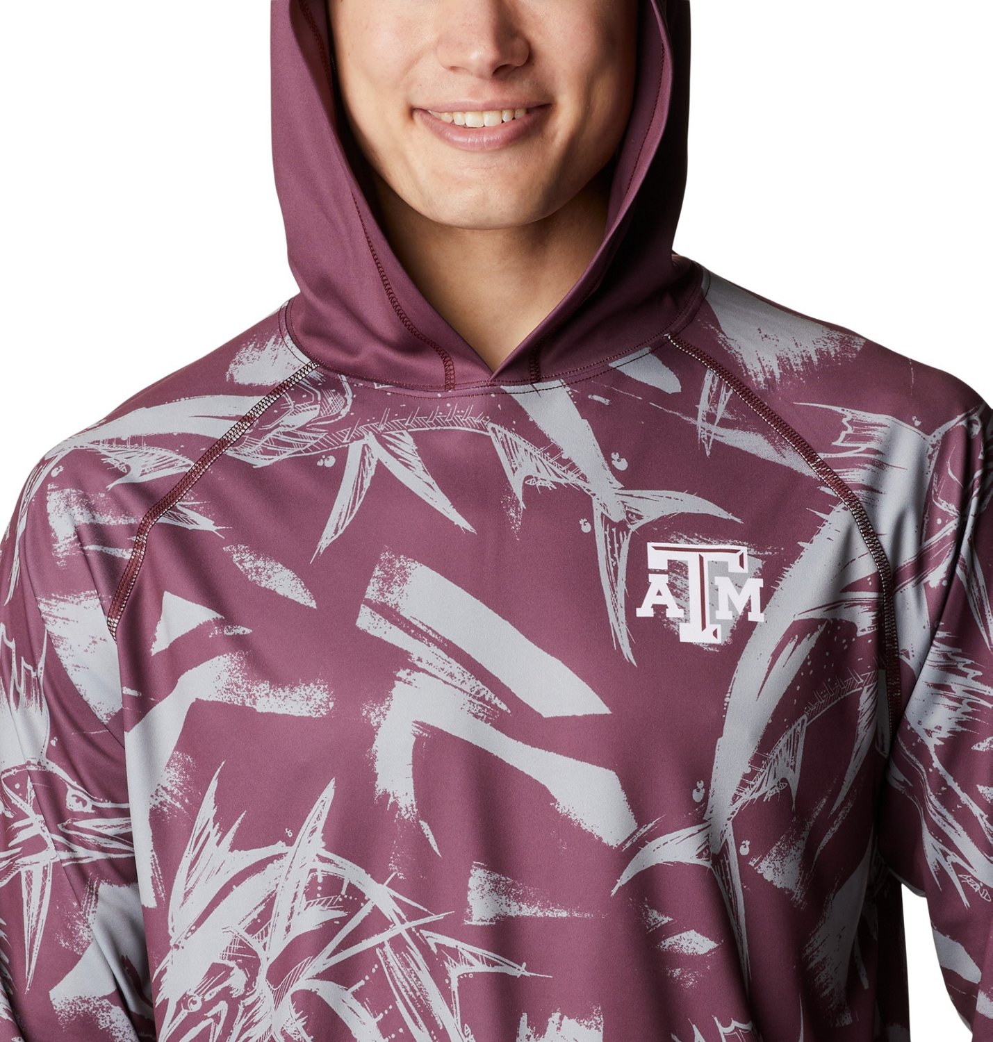 Columbia Sportswear Men's Texas A&M University Super Terminal Tackle Game Fish Hoodie                                            - view number 4