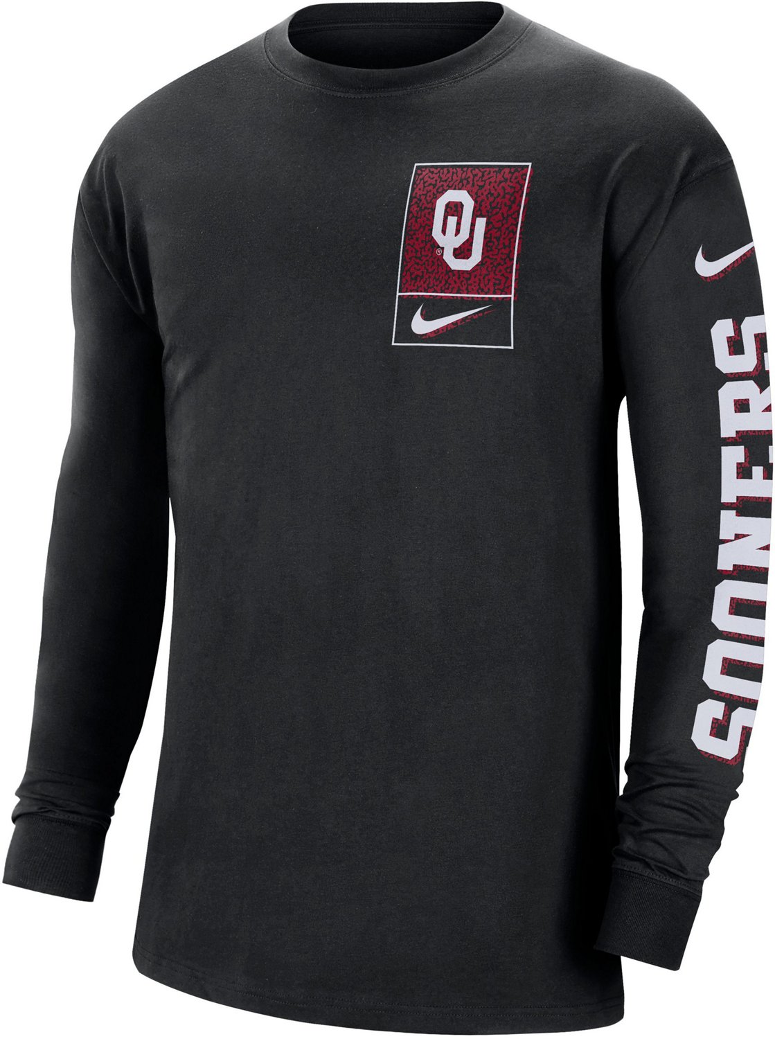 Nike Men's University of Oklahoma Max90 Long Sleeve Graphic T-shirt ...