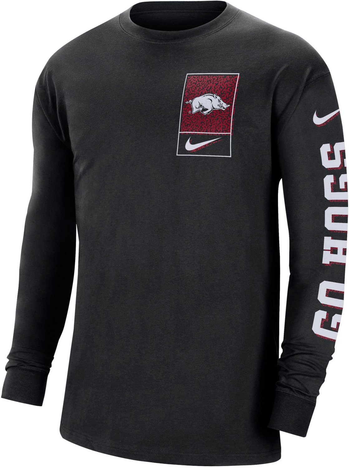 Nike Men's University of Arkansas Max90 Long Sleeve Graphic T-shirt ...