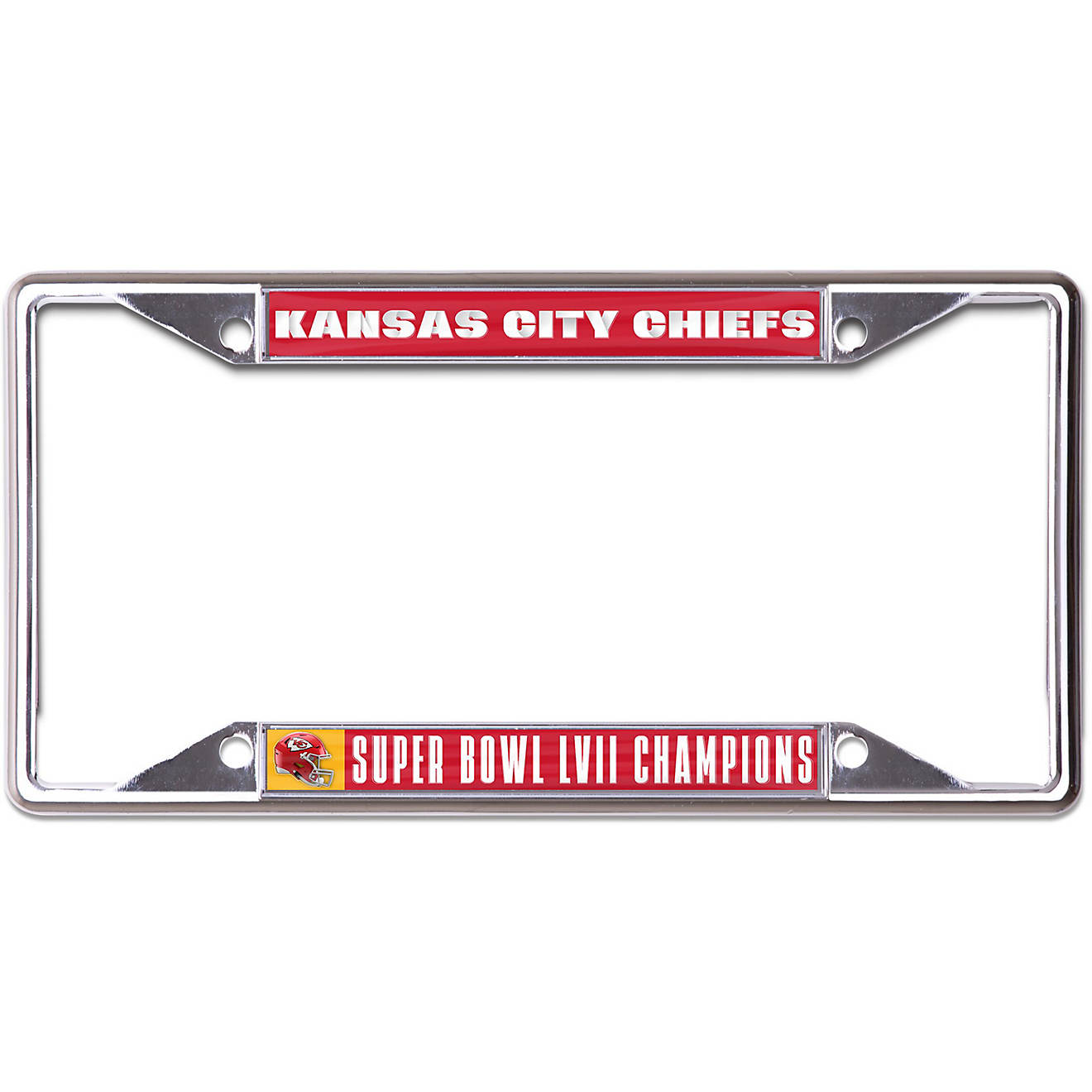 WinCraft Kansas City Chiefs 2022 SBLVII Champs Metal License Plate Frame                                                         - view number 1