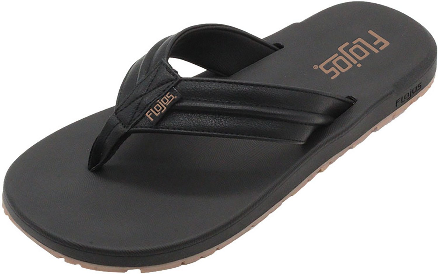 CHAPS womens slip on Memory Foam flip flop sandals black size 7-8