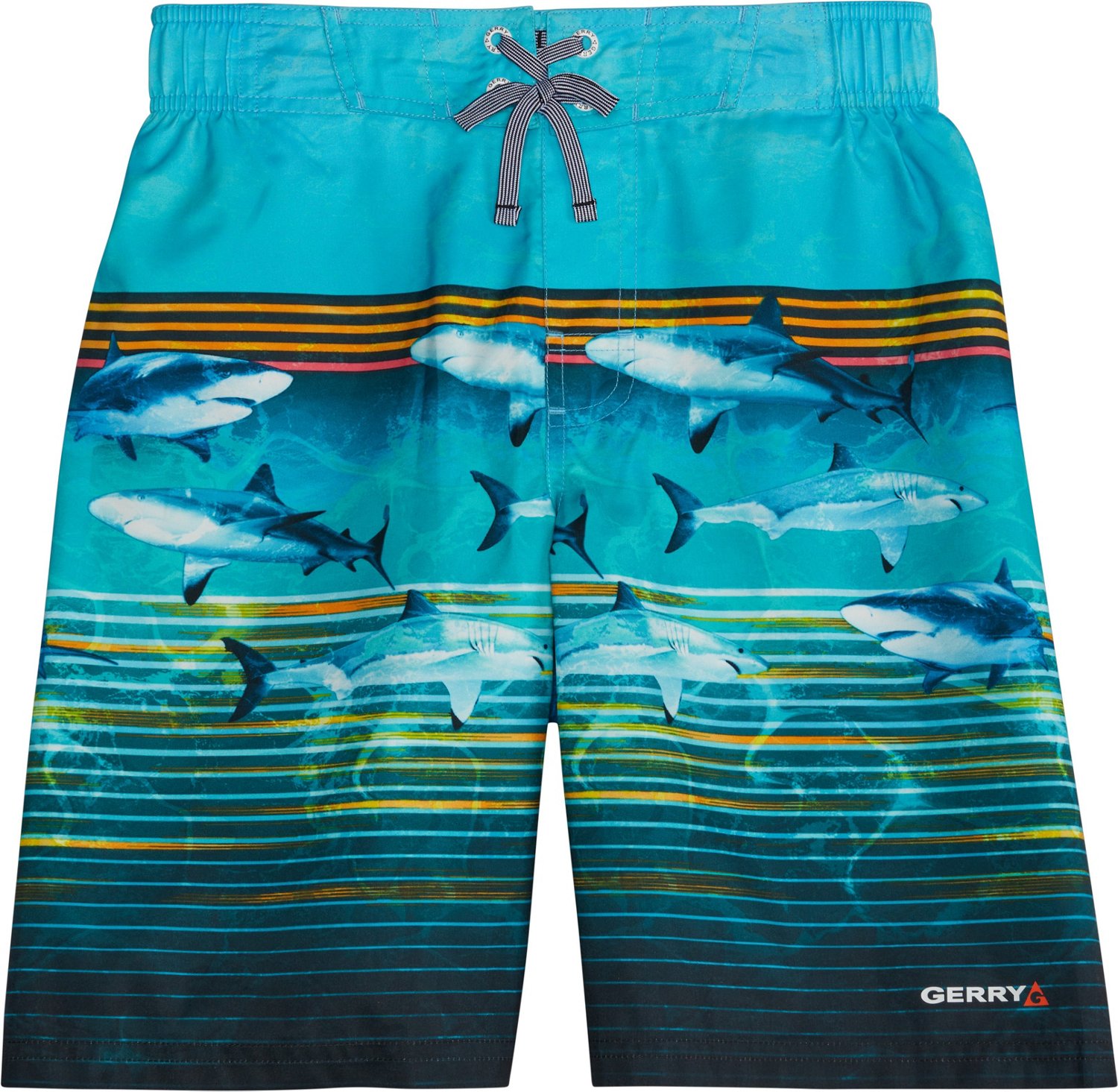 Gerry Boys Frenzy Shark Swim Trunks Academy