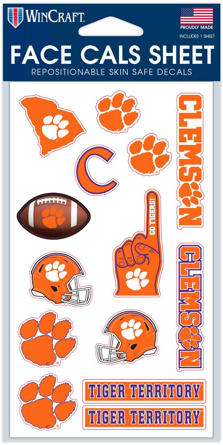 WinCraft Clemson University Face Cal Sheet | Academy