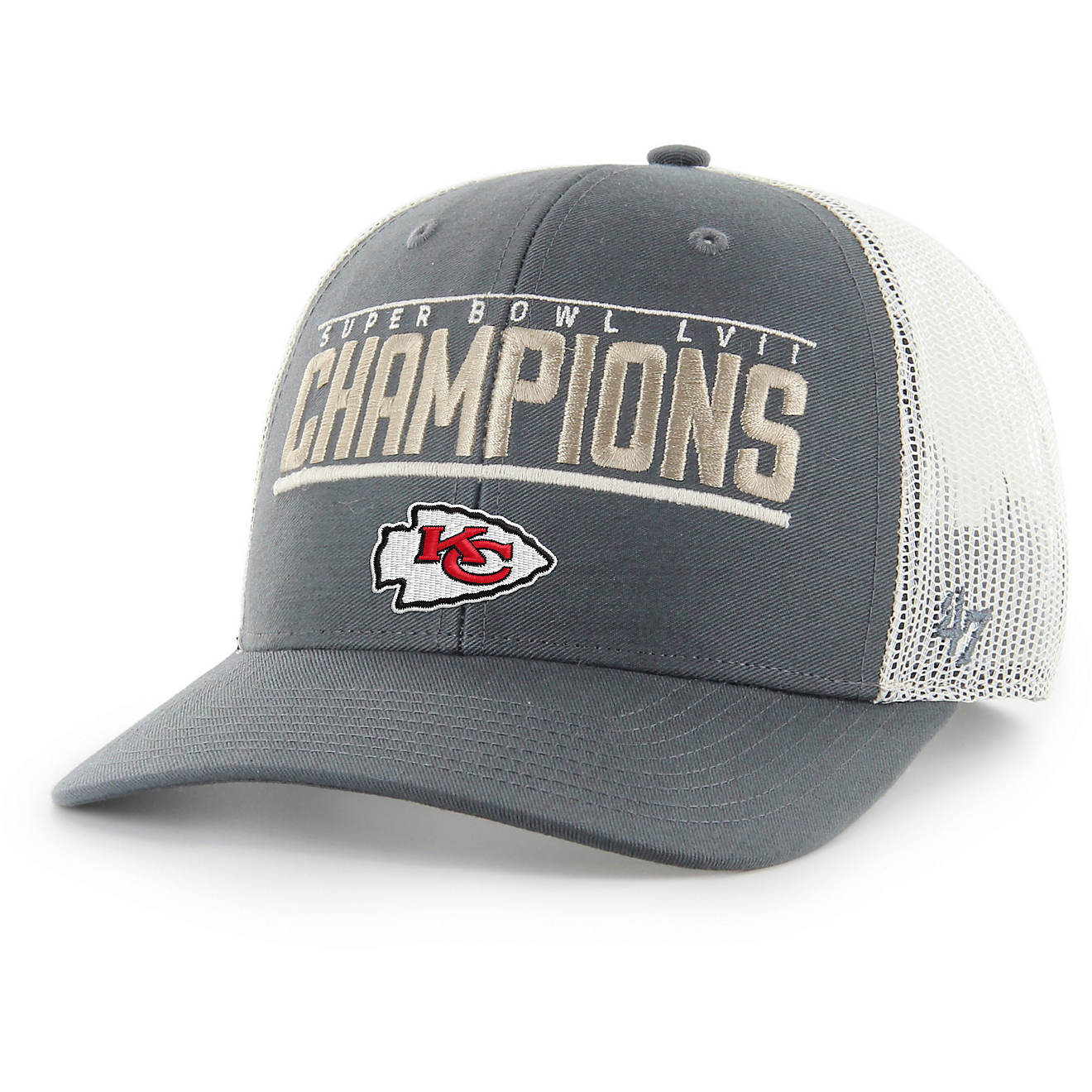 '47 Adults' Kansas City Chiefs '22 SBLVII Champs Victor 47 Trucker Cap                                                           - view number 1