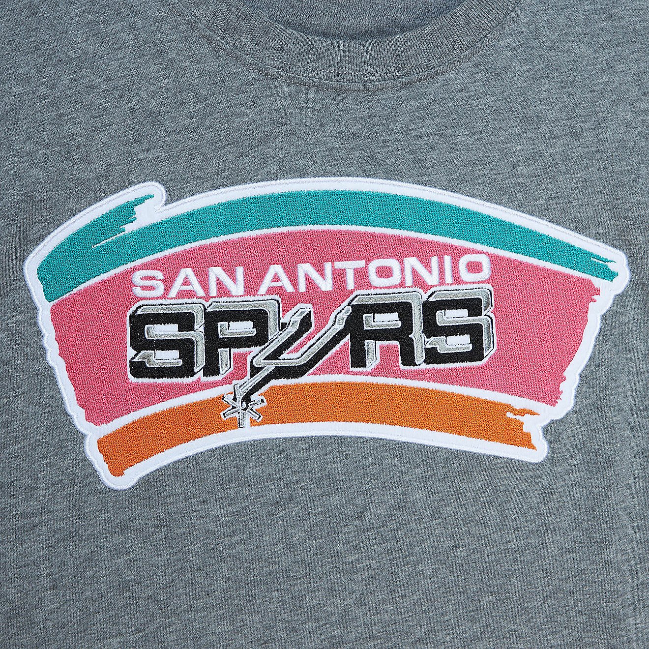 Mitchell & Ness Men's San Antonio Spurs Blocked T-shirt                                                                          - view number 3