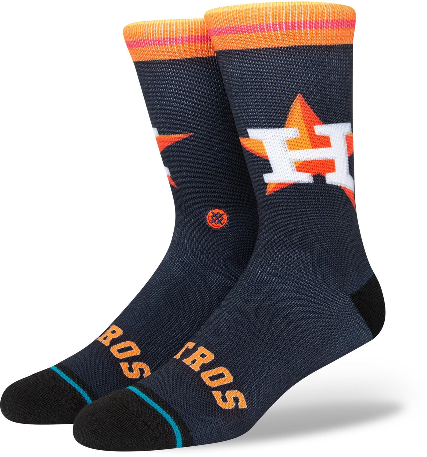 Stance Men's Houston Astros BP Jersey Crew Socks Academy