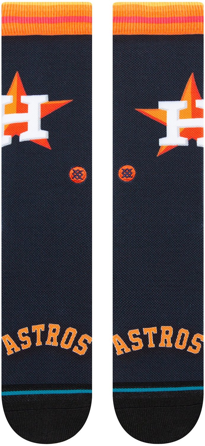 Stance Men's Houston Astros BP Jersey Crew Socks - view number 2