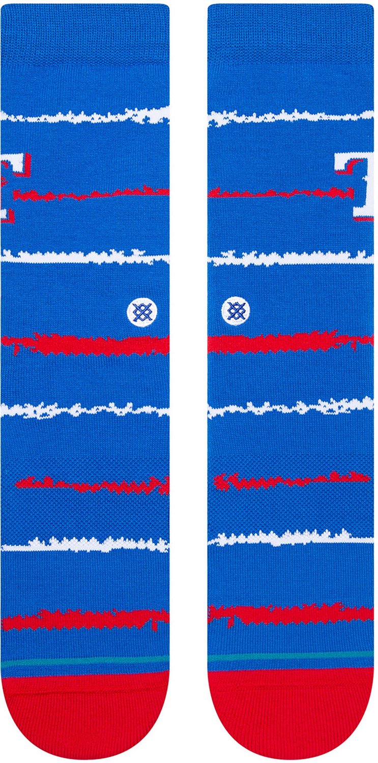 Stance Men's Texas Rangers Chalk Crew Socks Academy