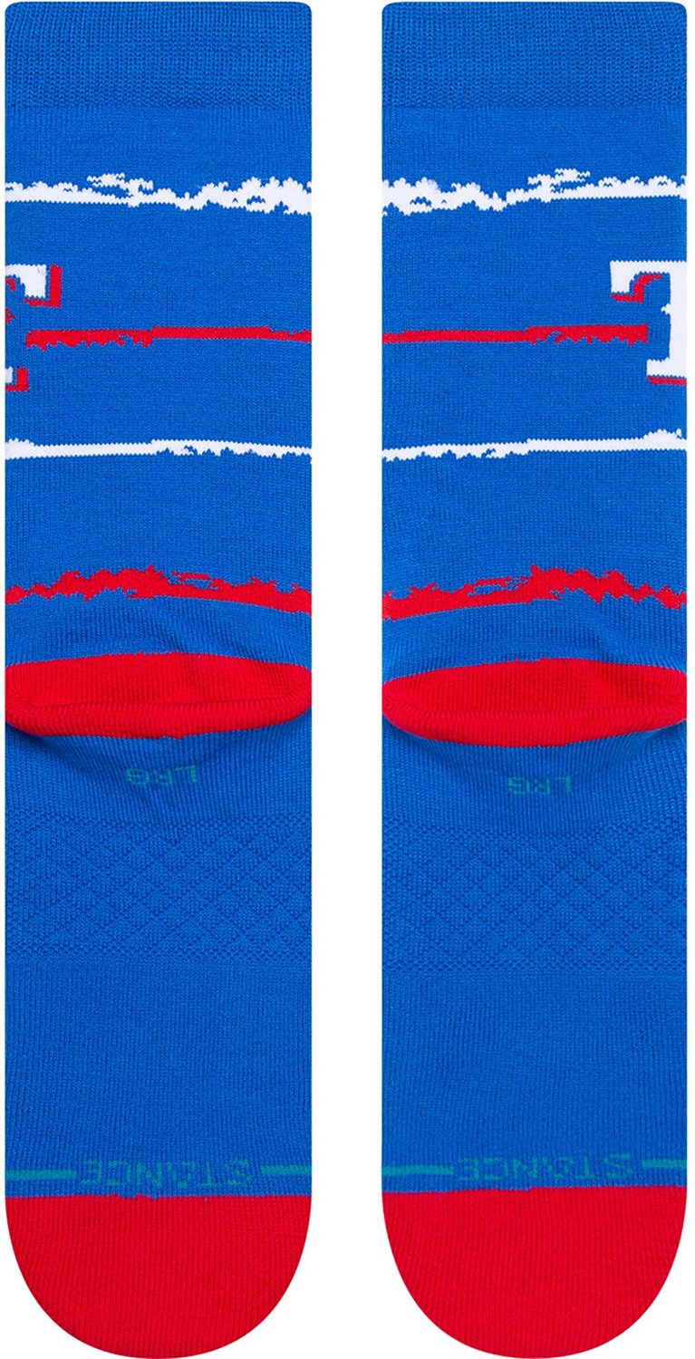 Stance Men's Texas Rangers Chalk Crew Socks - view number 3