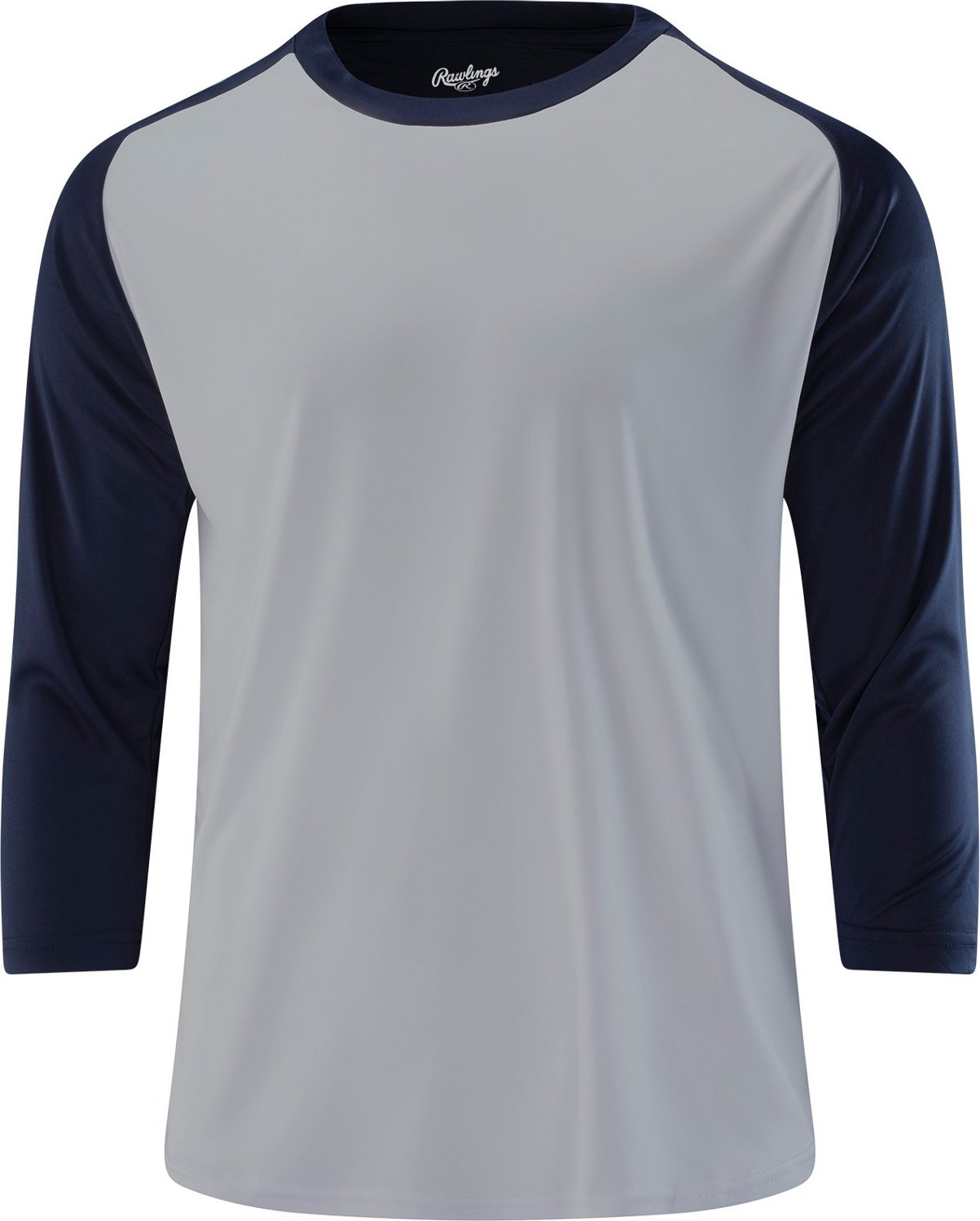 Rawlings Baseball 3/4 Sleeve Performance Shirt, Apparel