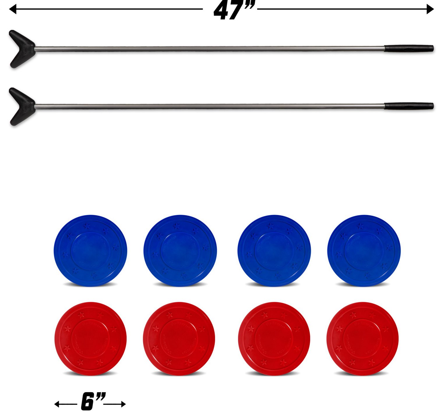 GoSports Driveway Shuffleboard Game Set with Chalk Academy