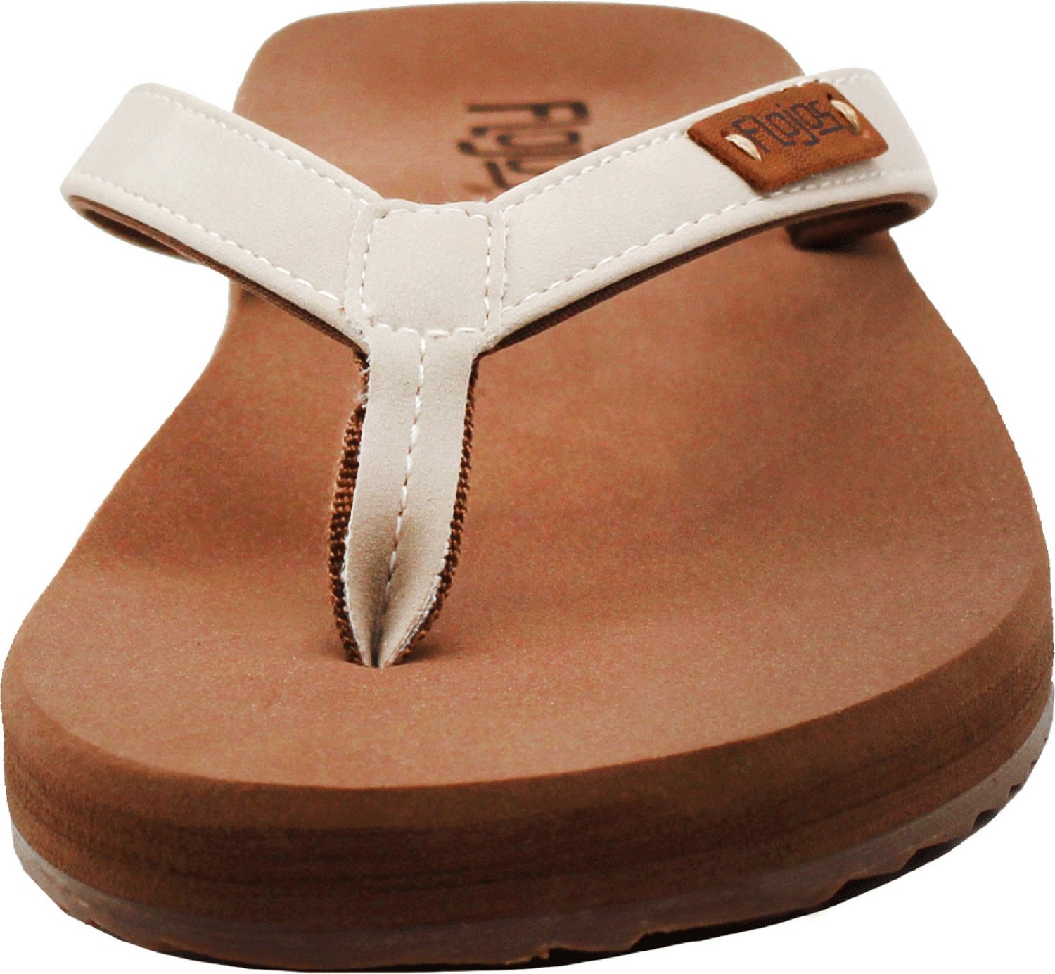 Flojos Women's Billie Patch Logo Flip Flops                                                                                      - view number 3