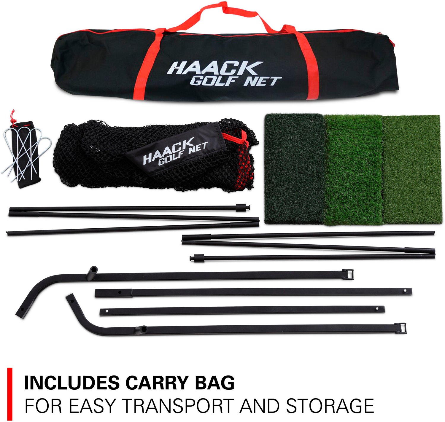 Rukket Sports 10x7ft Haack Golf Net with TriTurf Mat Academy